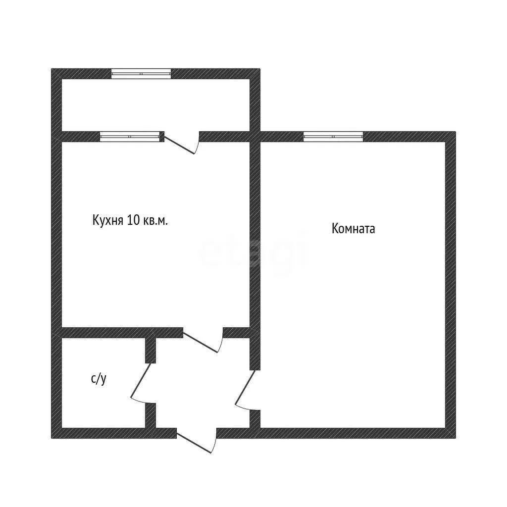 1-к квартира, 36.1м² (улица Лётчика Позднякова, 2к19) - миниатюра 6
