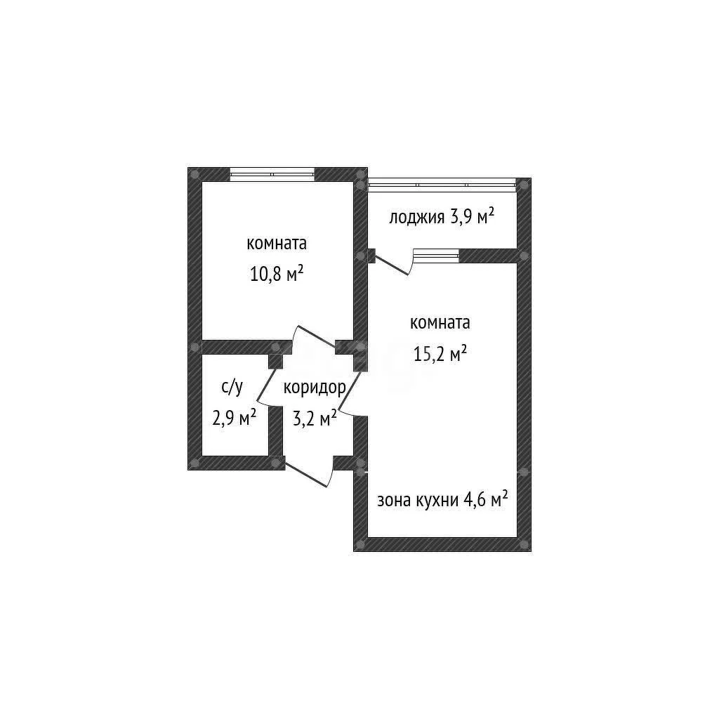 1-к квартира, 35.8м² (улица Героя Владислава Посадского, 28) - миниатюра 12