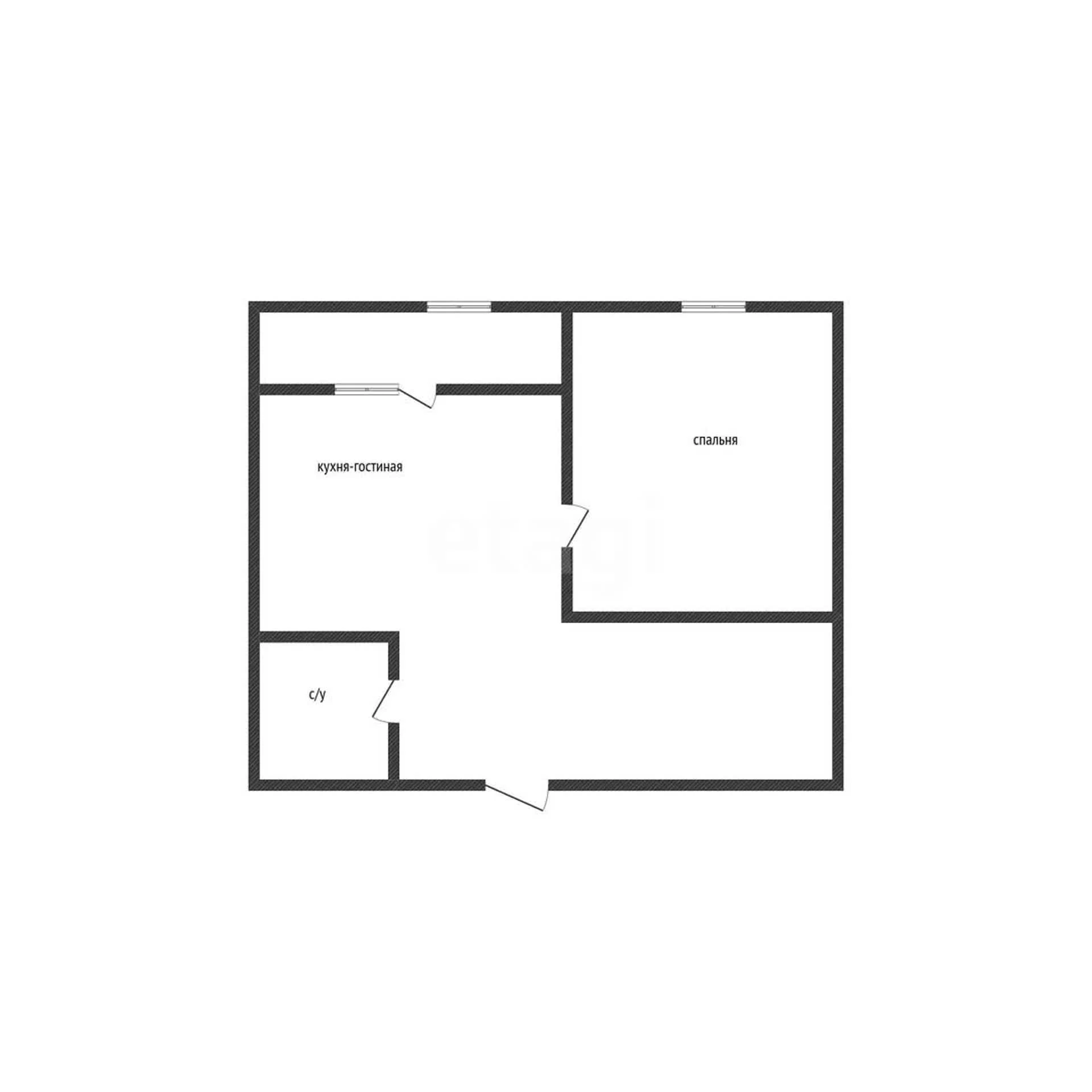 1-к квартира, 40м² (Железнодорожная улица, 23/1) - миниатюра 27