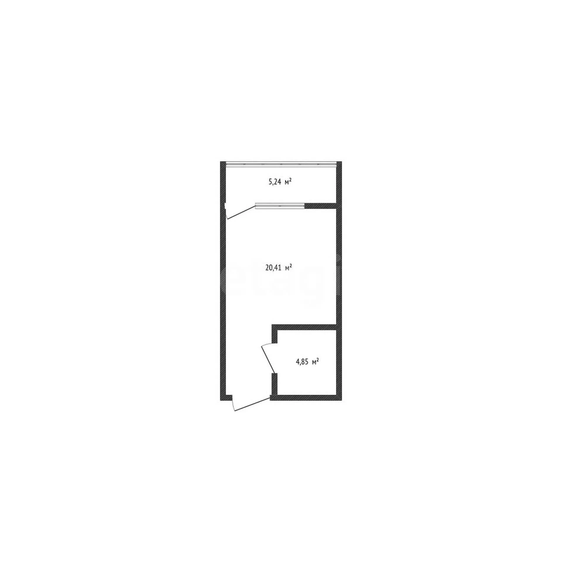 Студия, 20.2м² (улица Дзержинского, 110а) - миниатюра 16