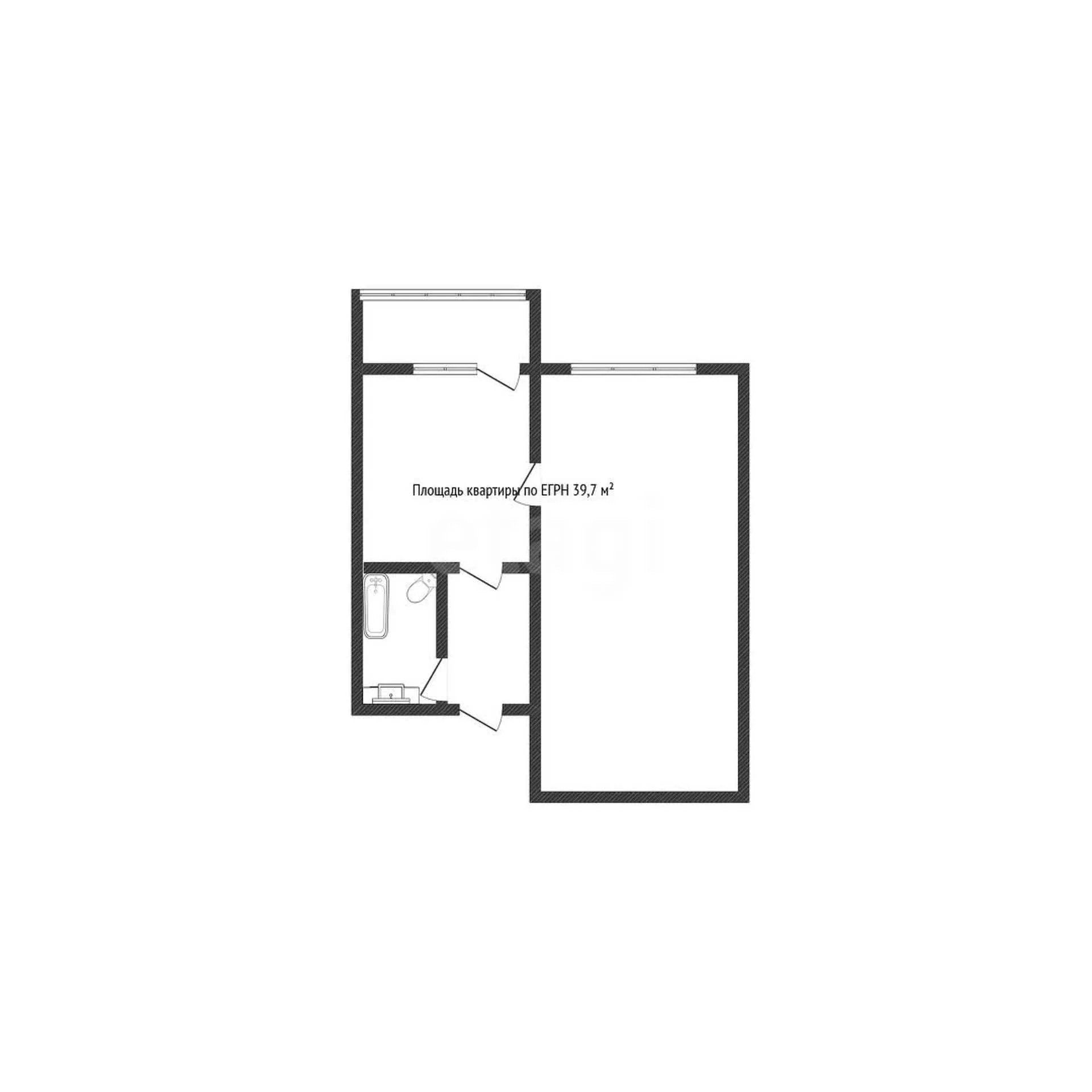 1-к квартира, 39.7м² (Черкасская улица, 141) - миниатюра 13
