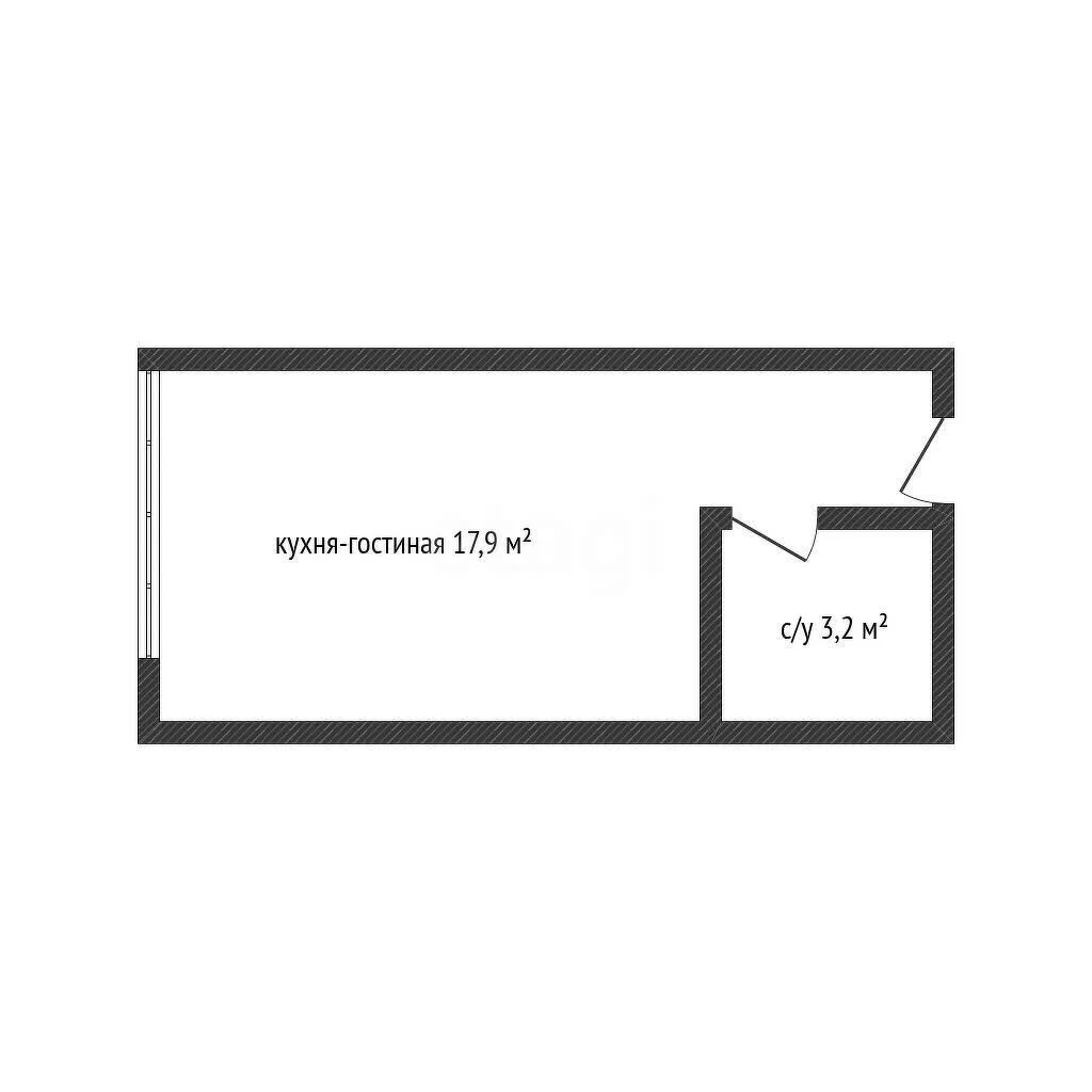 Студия, 20.9м² (улица Марины Цветаевой, 1к1) - миниатюра 9
