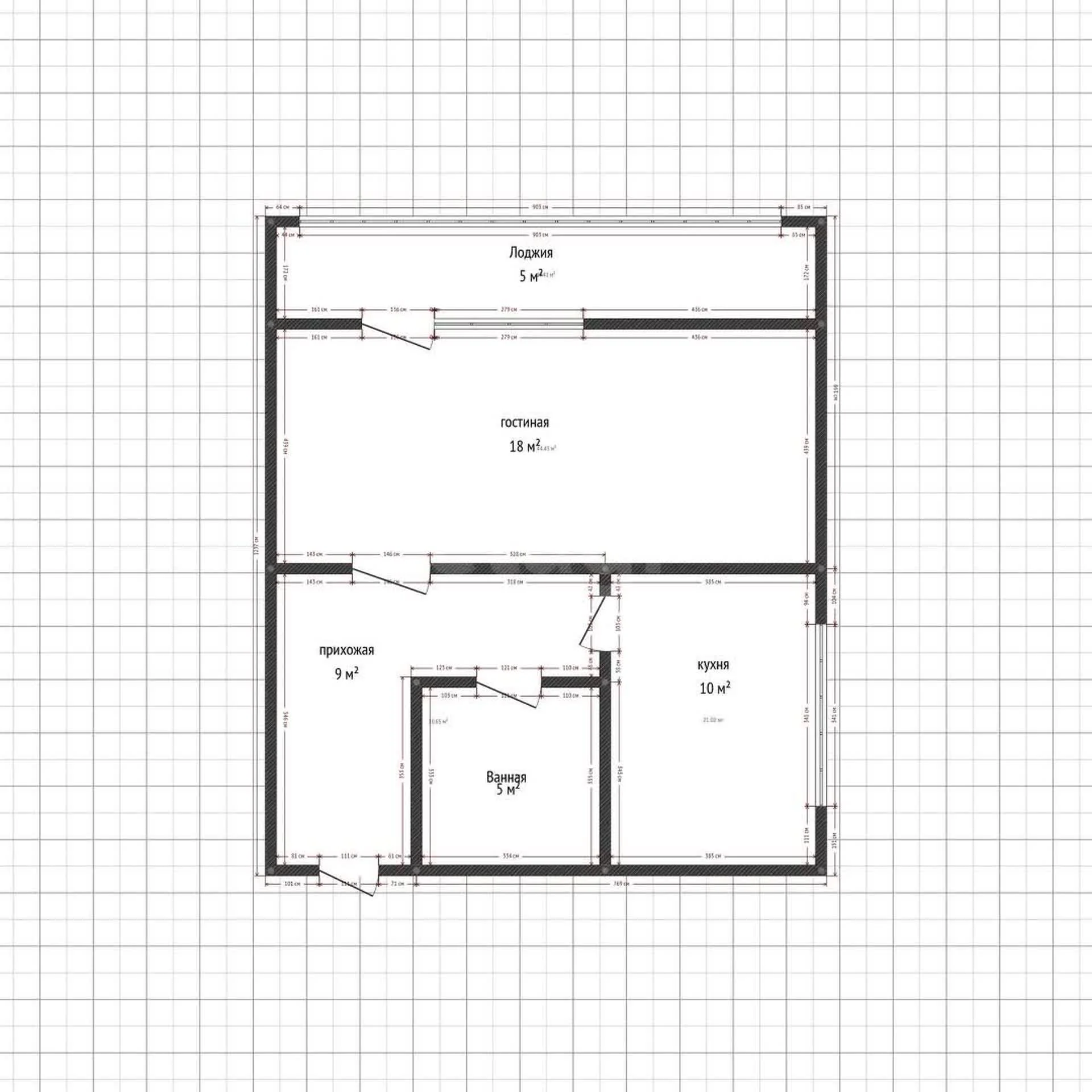 1-к квартира, 39.2м² (Калужская улица, 21) - миниатюра 16