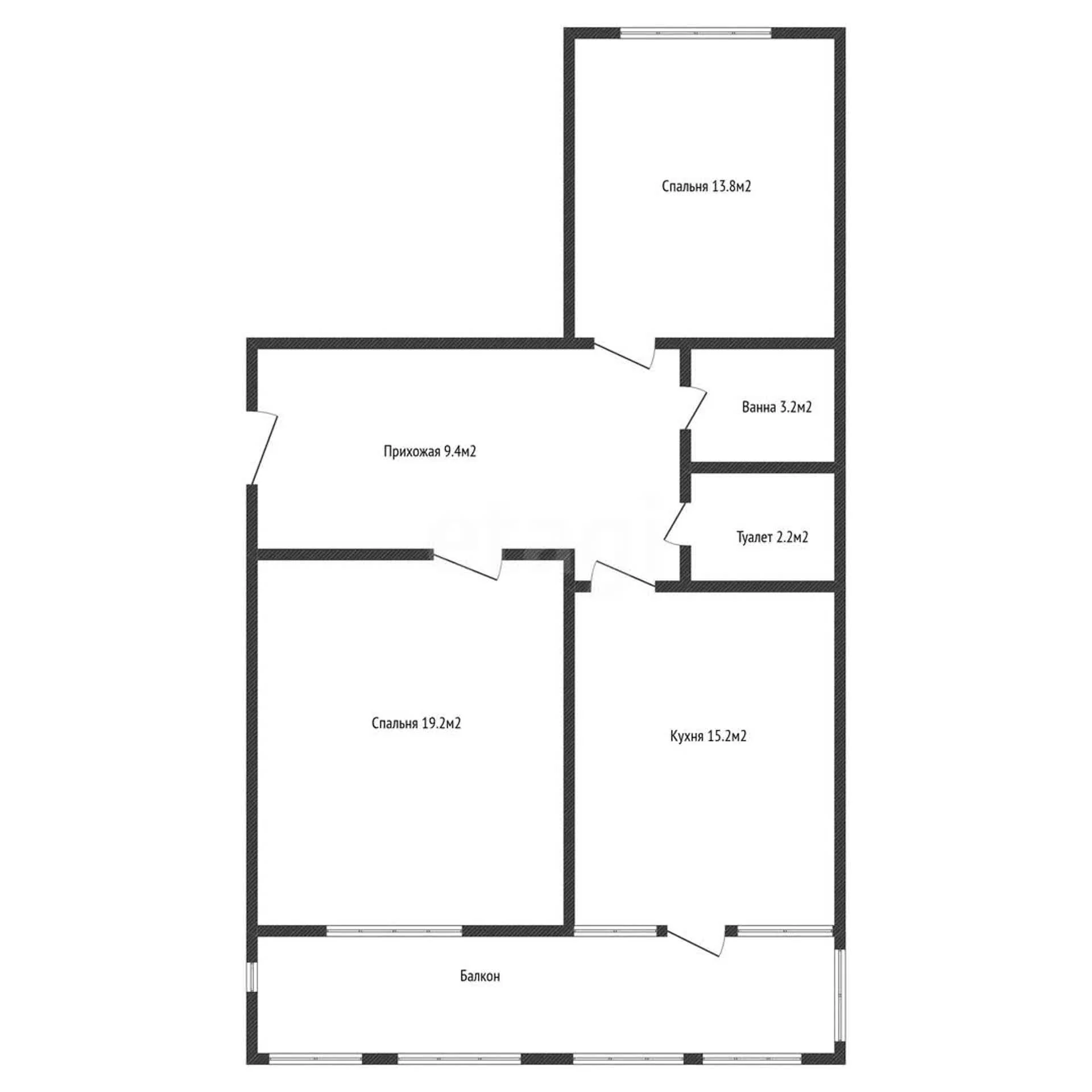 2-к квартира, 63м² (Домбайская улица, 55к6) - миниатюра 14