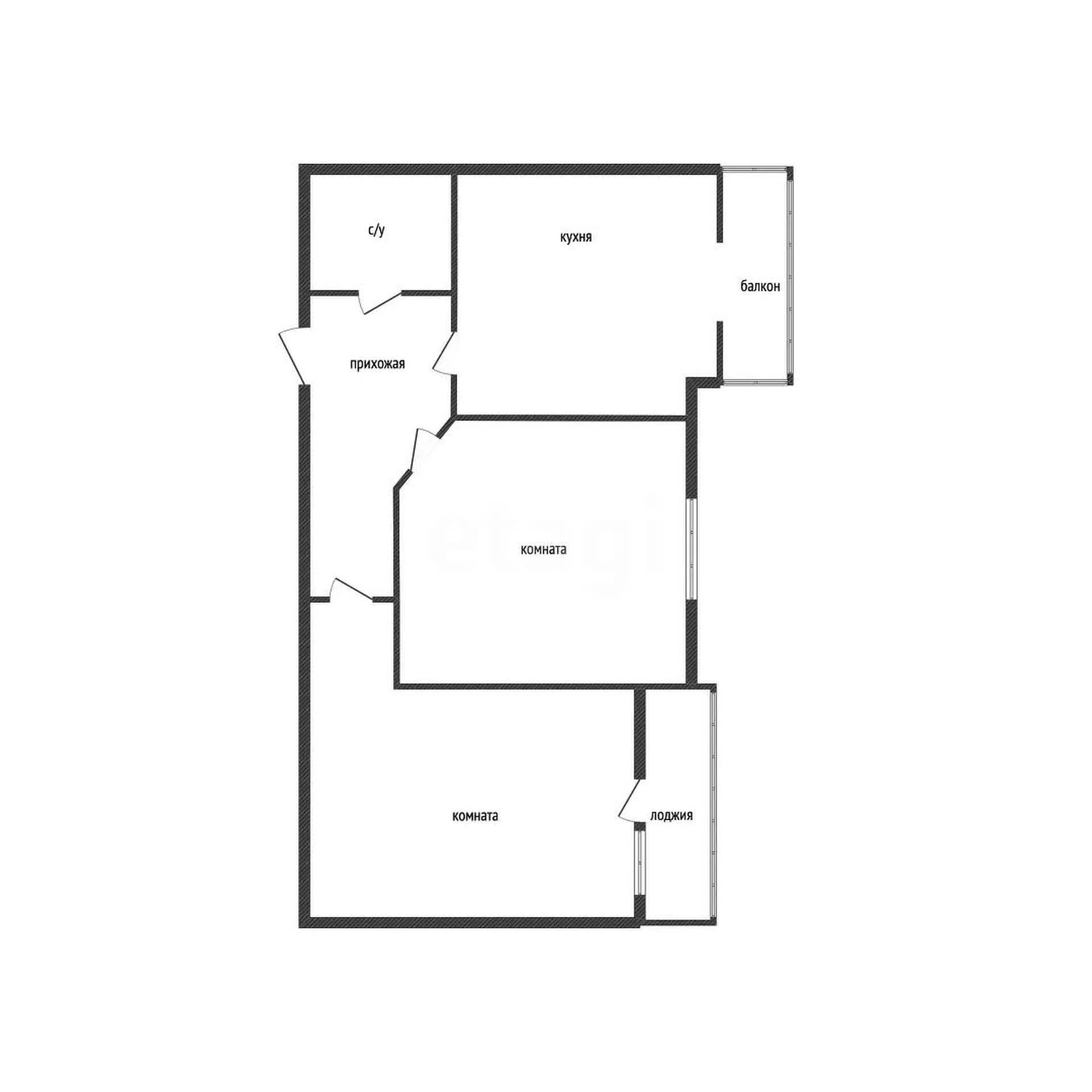 2-к квартира, 56.7м² (Бжегокайская улица, 90/3к1) - миниатюра 16