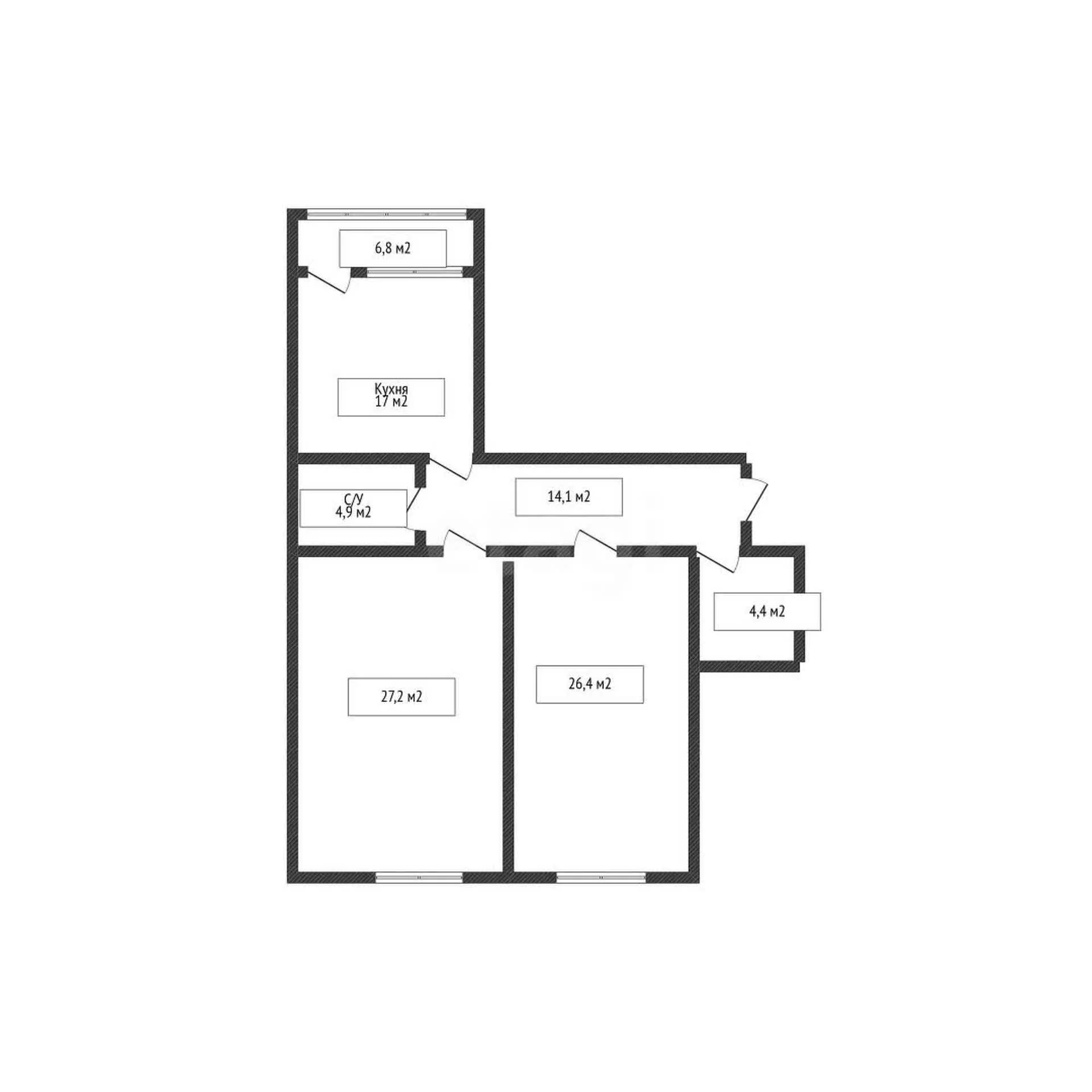 2-к квартира, 94.5м² (улица Ломоносова, 97) - миниатюра 27