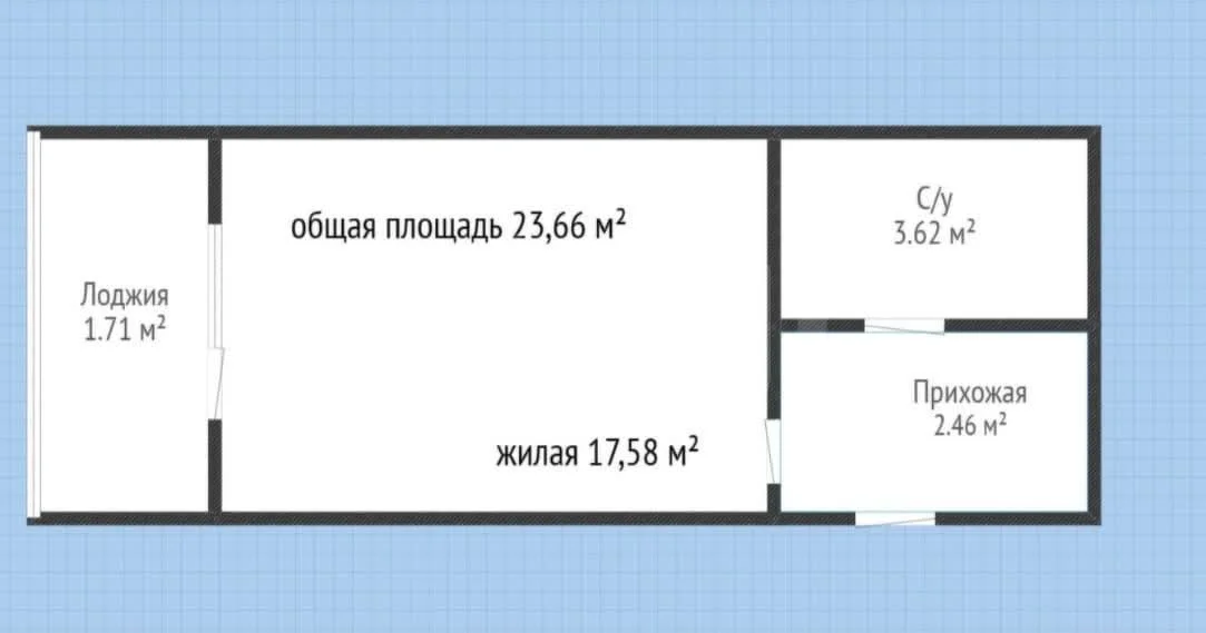 Студия, 23.66м² (Уральская улица, 87/7) - миниатюра 2