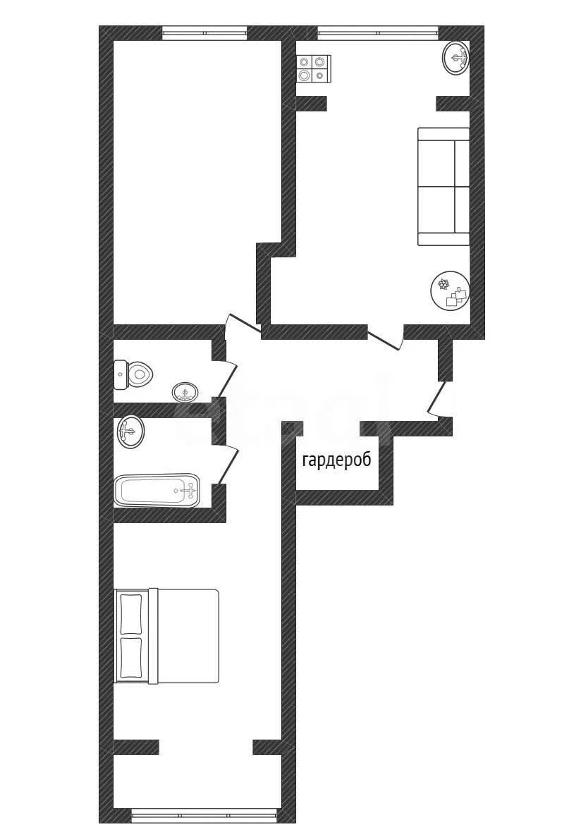 2-к квартира, 65.2м² (Стахановская улица, 1/5к1) - миниатюра 15