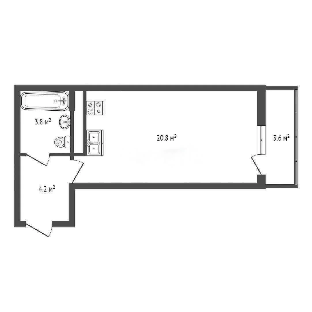 Студия, 28.8м² (Ярославская улица, 115к4) - миниатюра 31