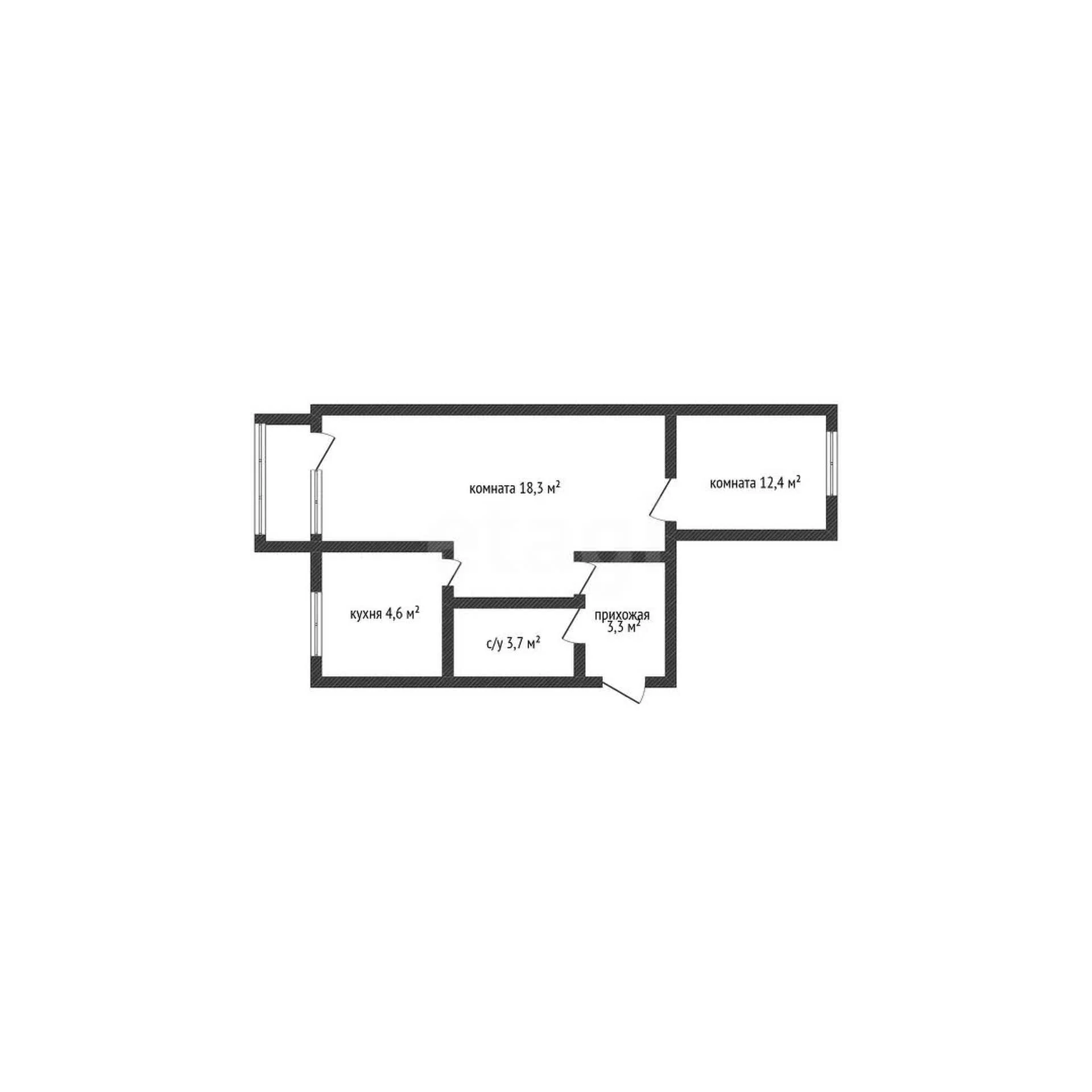 1-к квартира, 42.3м² (Красная улица, 79) - миниатюра 8