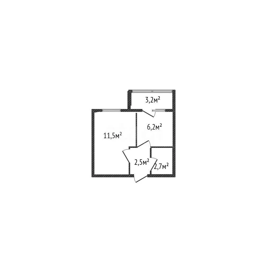 1-к квартира, 26м² (Бжегокайская улица, 31/8к2) - миниатюра 8
