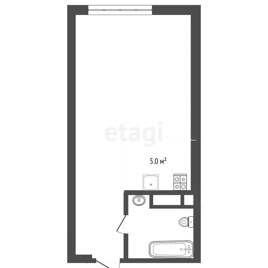 Студия, 23.7м² (улица Заводовского, 14) - миниатюра 20