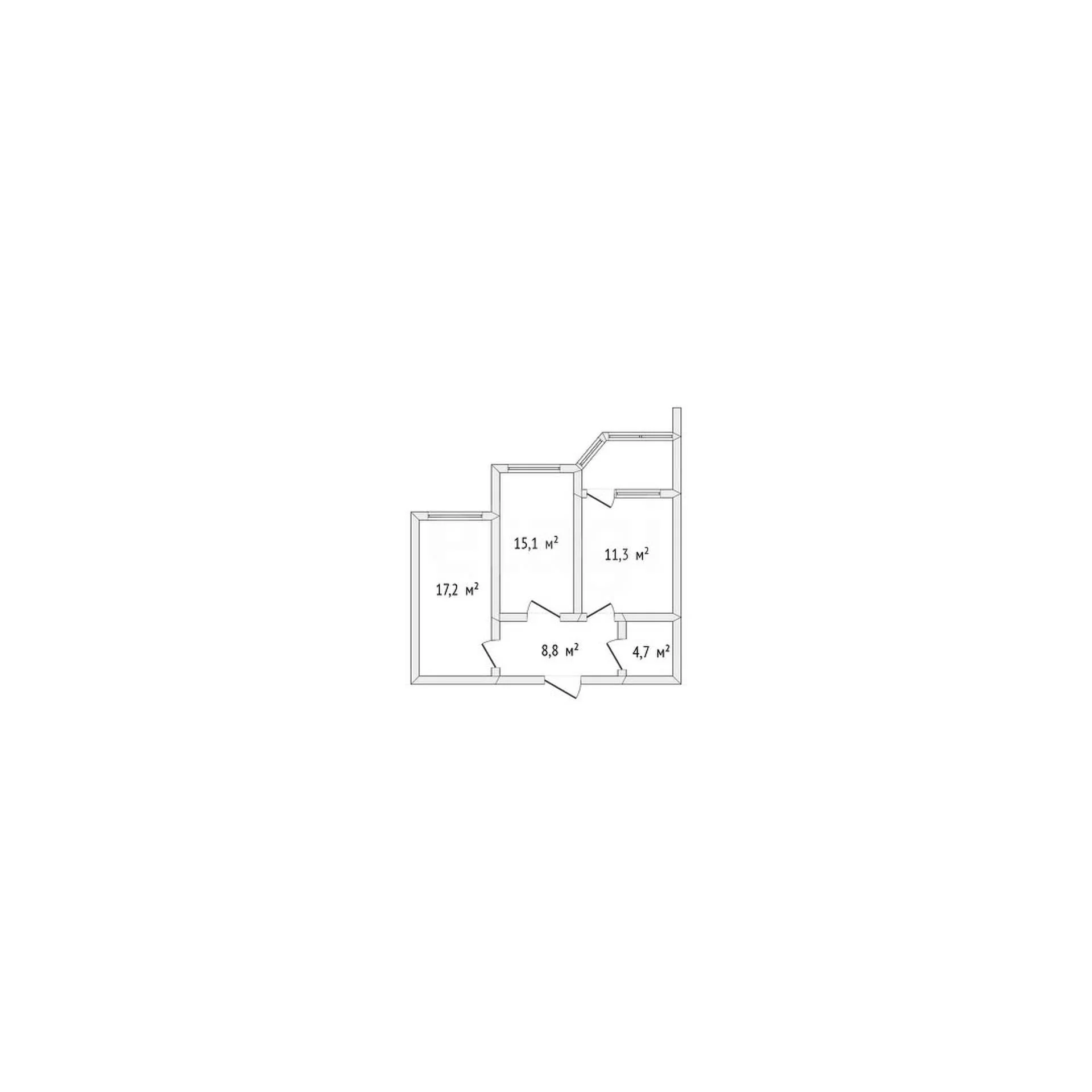 2-к квартира, 56.4м² (Командорская улица, 6) - миниатюра 30