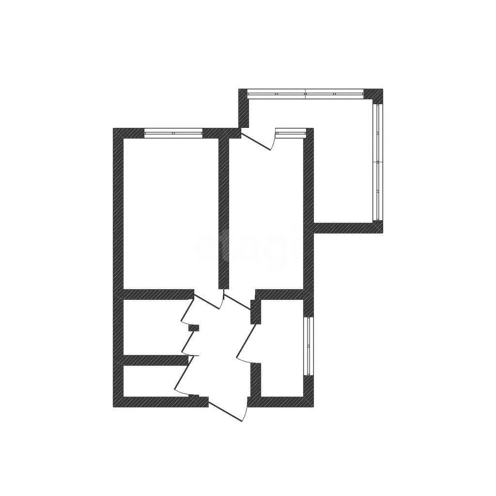 2-к квартира, 48.4м² (Уральская улица, 162) - миниатюра 12