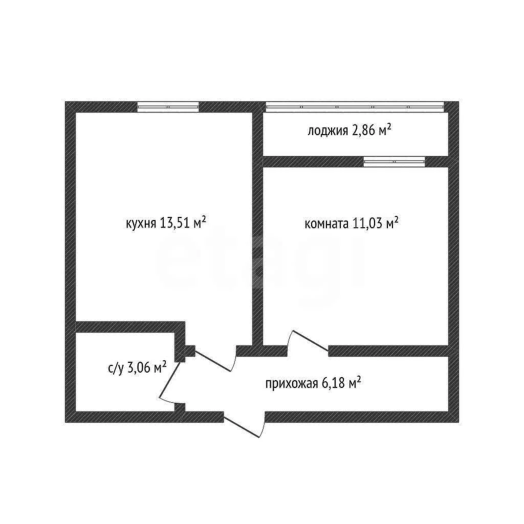 1-к квартира, 35.75м² (Богатырская улица, 3) - миниатюра 2