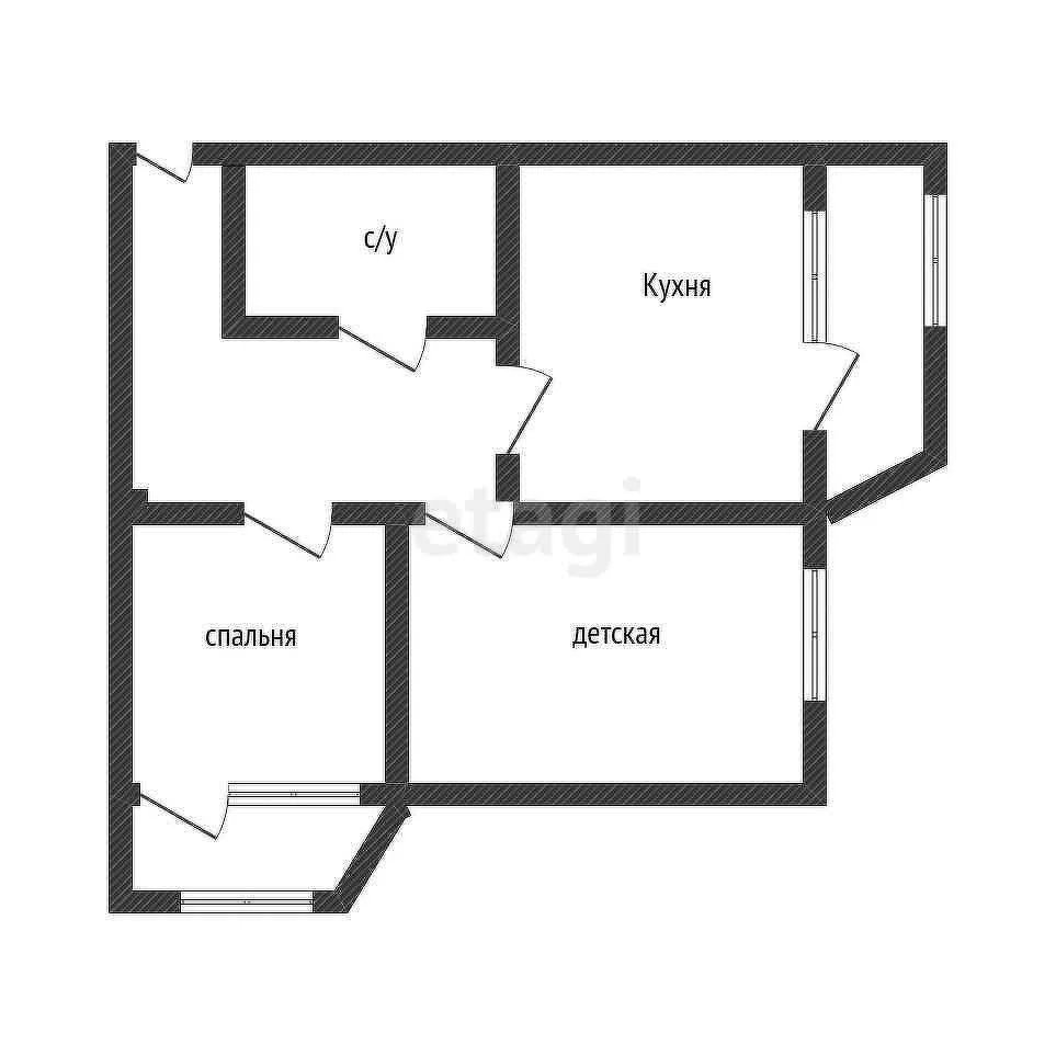 2-к квартира, 60м² (Круговая улица, 4вк7) - миниатюра 13