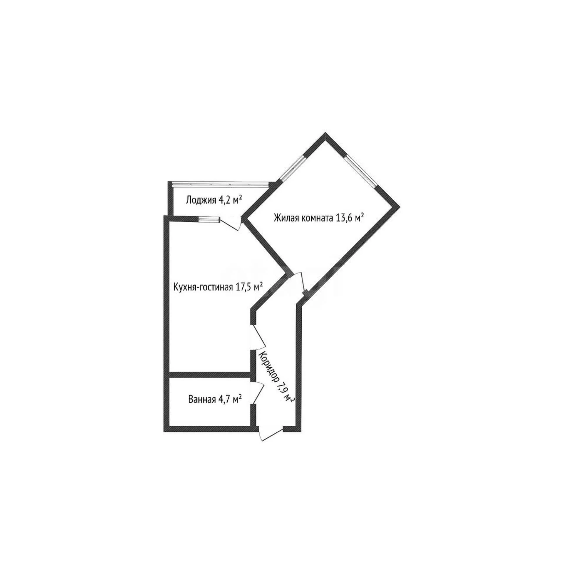 1-к квартира, 44.3м² (улица Ветеранов, 85к5) - миниатюра 26
