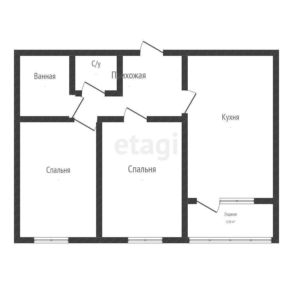 2-к квартира, 55м² (улица Лётчика Позднякова, 2к14) - миниатюра 21