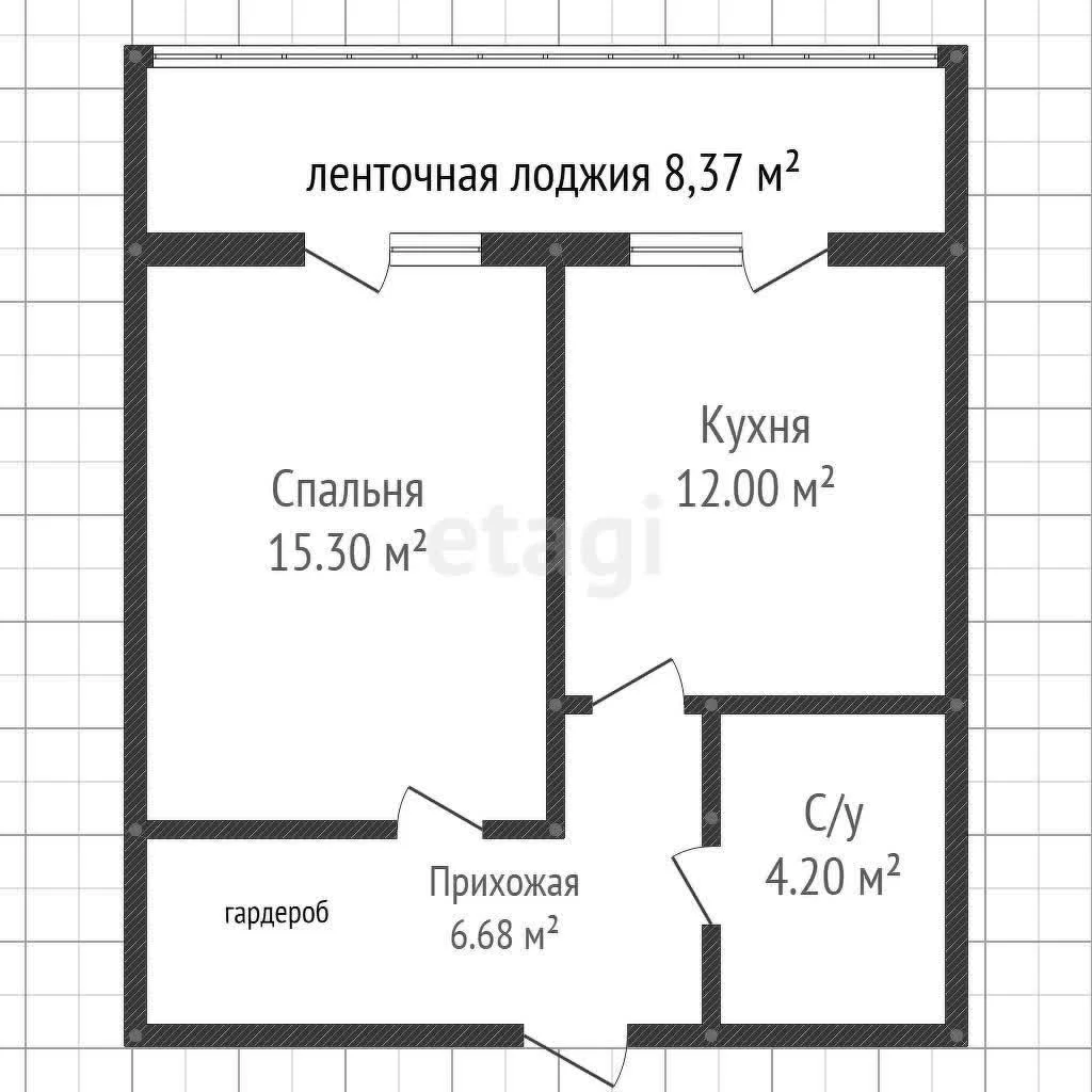 1-к квартира, 38м² (Природная улица, 10бк20) - миниатюра 18