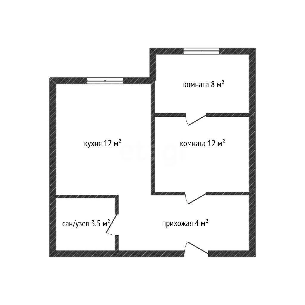 2-к квартира, 39м² (Первомайская улица, 36/5) - миниатюра 7