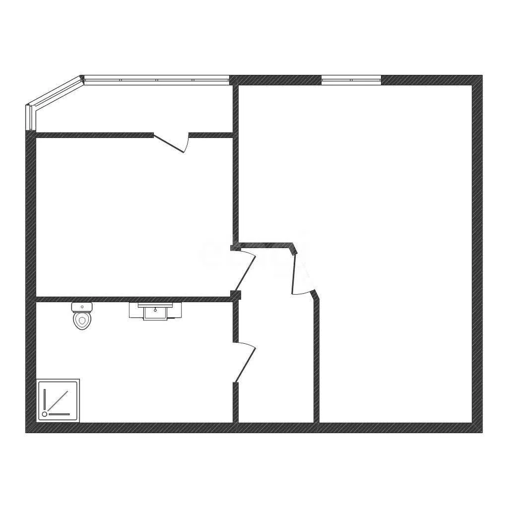 1-к квартира, 41м² (улица Григория Булгакова, 7к1) - миниатюра 6