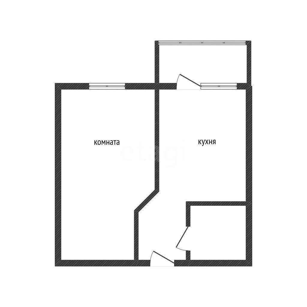 1-к квартира, 33.8м² (улица имени Владимира Жириновского, 1к4) - миниатюра 7