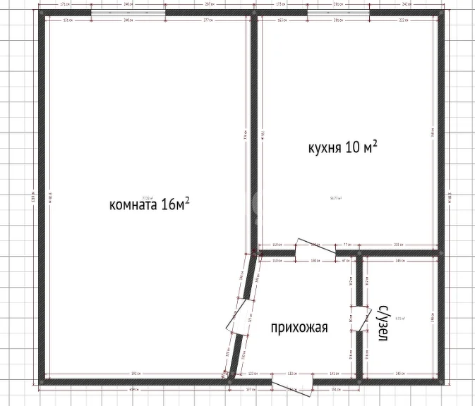1-к квартира, 32м² (Душистая улица, 50) - миниатюра 9