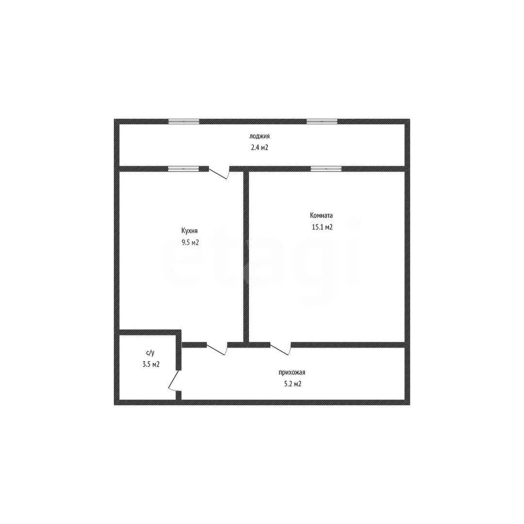 1-к квартира, 33.2м² (Тепличная улица, 62/1к6) - миниатюра 4
