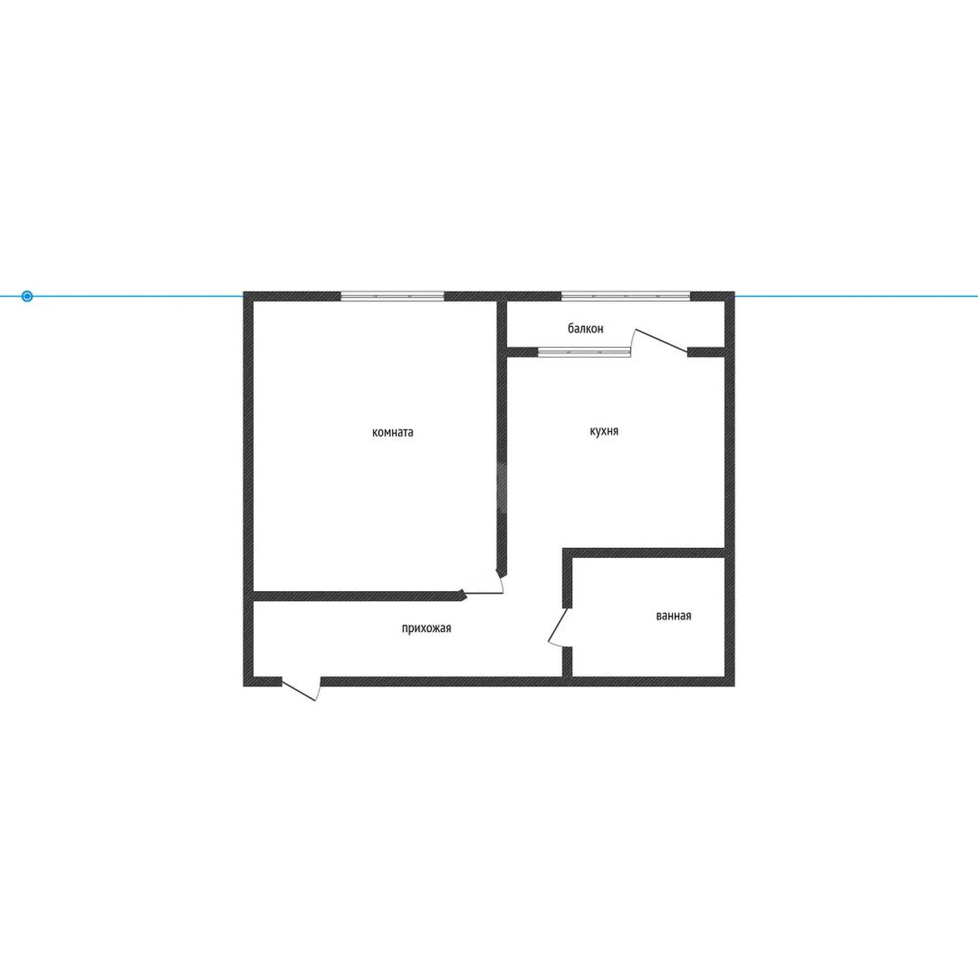 1-к квартира, 39м² (улица им. Героя Яцкова И.В., 19к1) - миниатюра 16