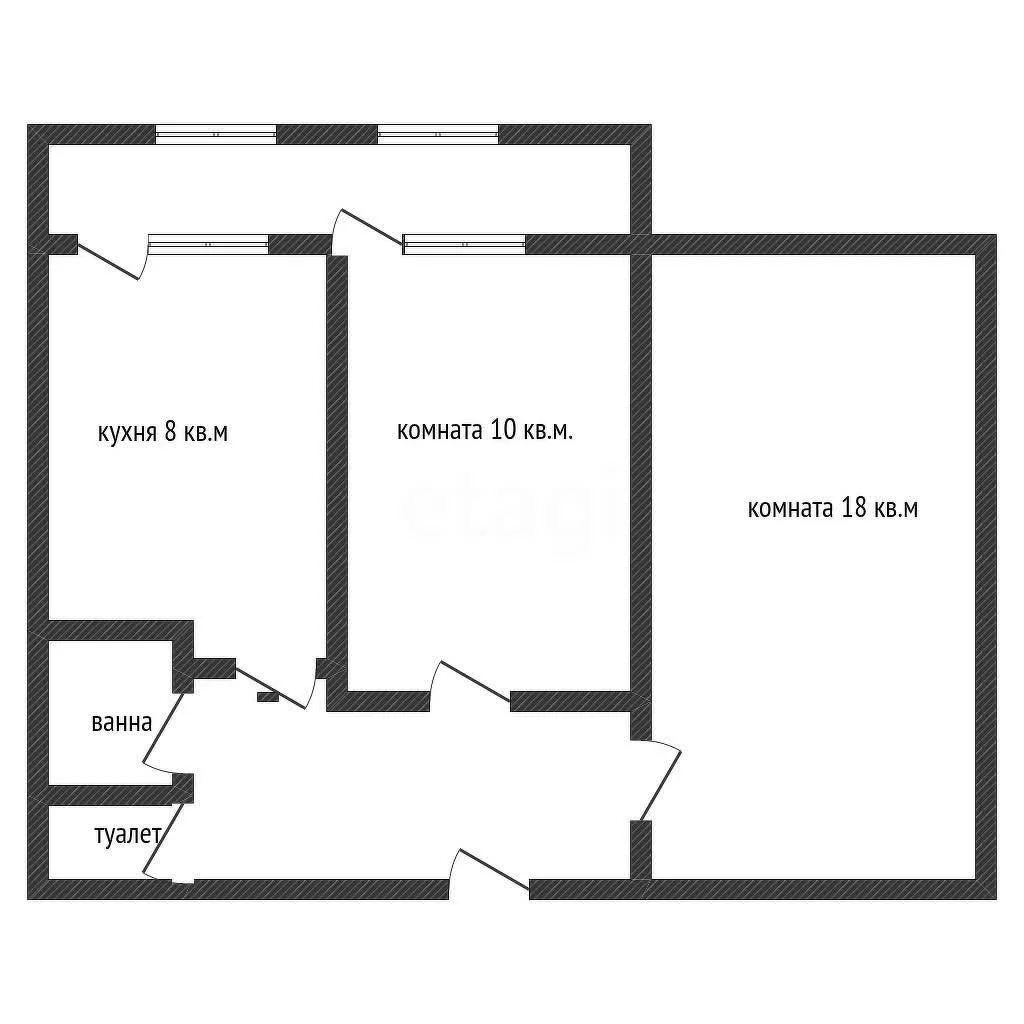 2-к квартира, 50м² (Рождественская набережная, 25) - миниатюра 12