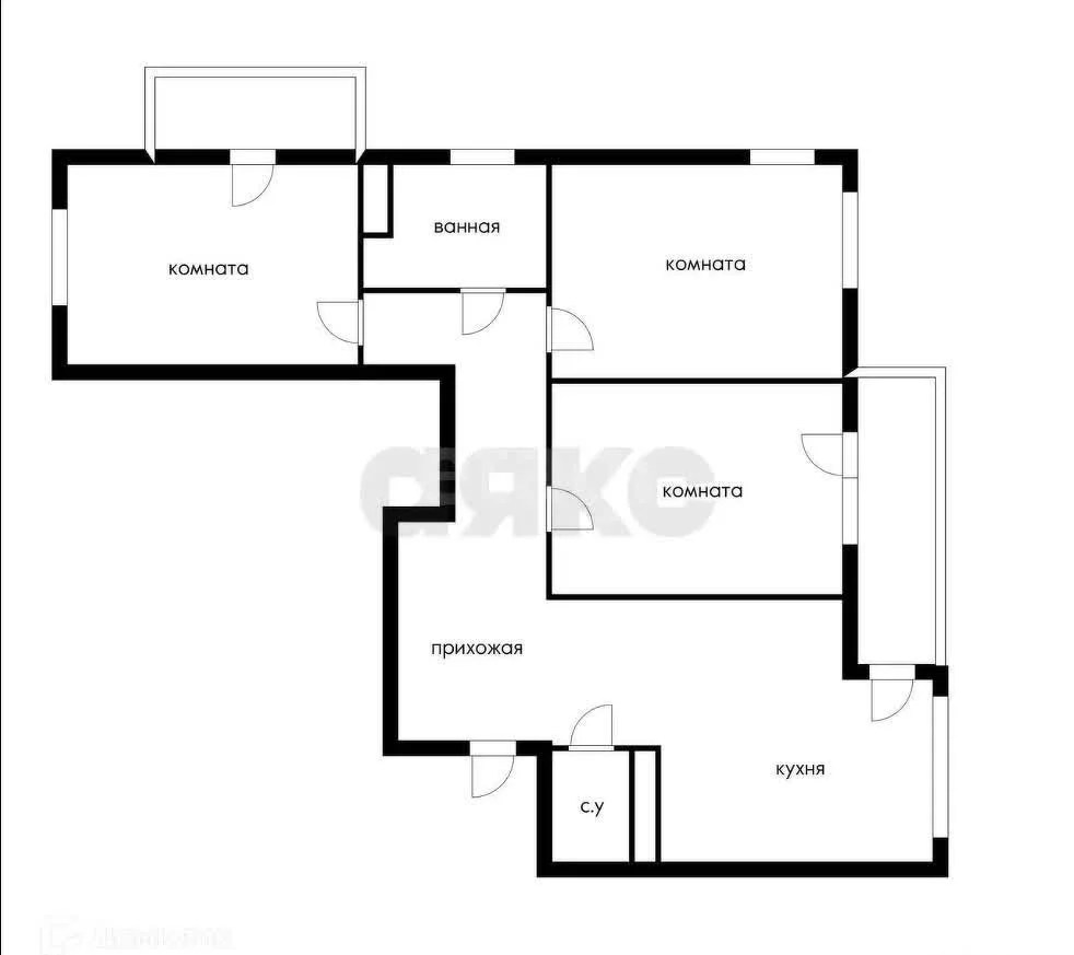 3-к квартира, 75.6м² (Византийская улица, 13) - миниатюра 47