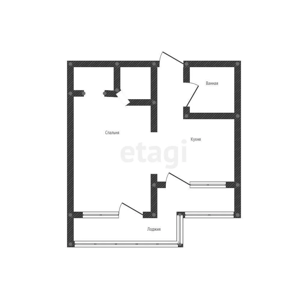 1-к квартира, 51.5м² (улица Селезнёва, 88/1) - миниатюра 18