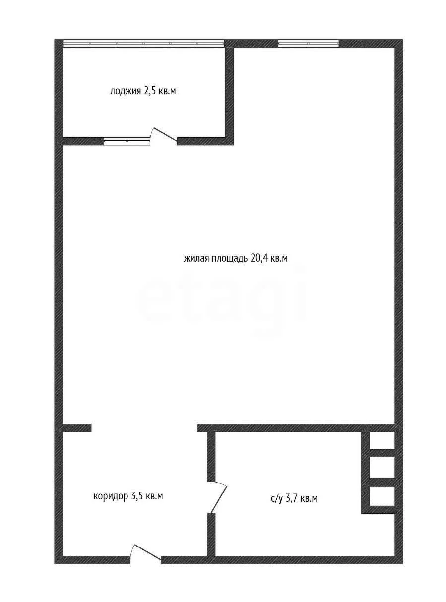 Студия, 27.6м² (улица Адмирала Серебрякова, 3/1) - миниатюра 21