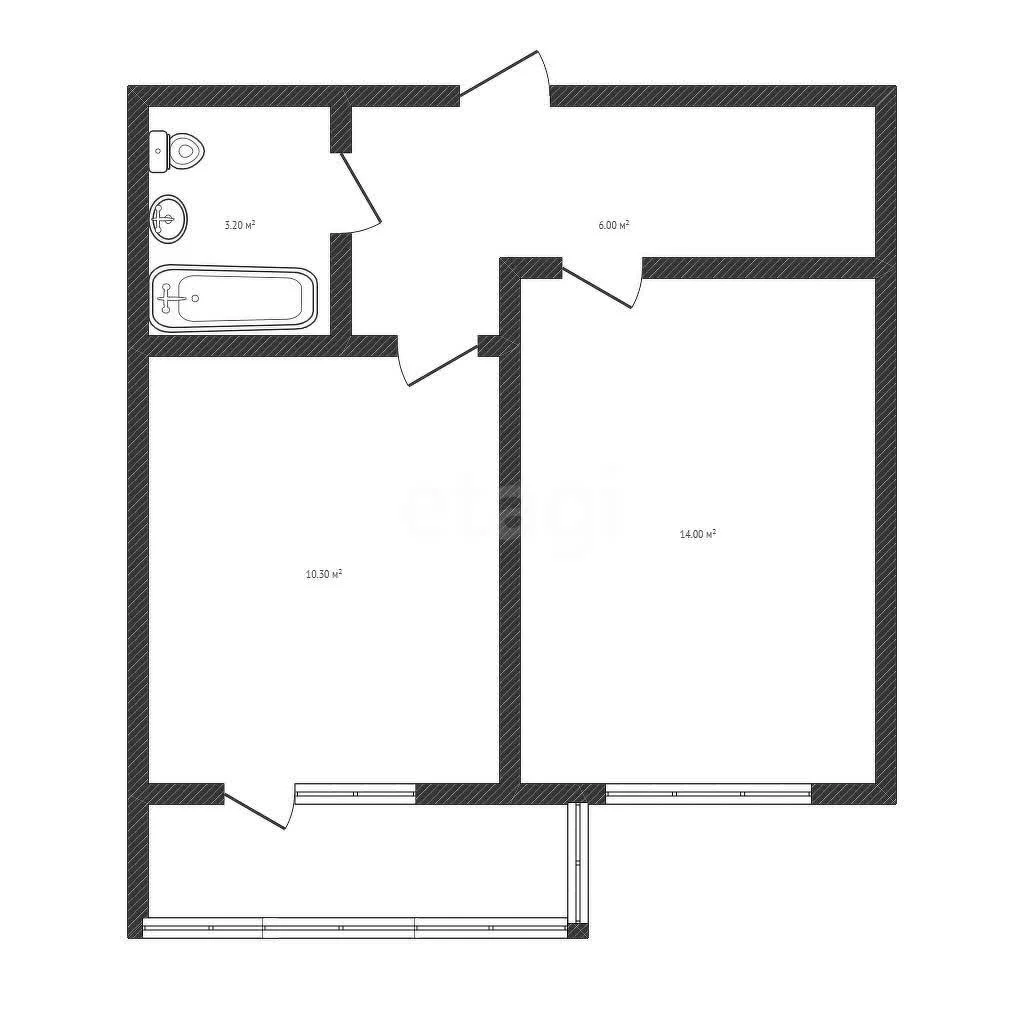 1-к квартира, 34.5м² (улица Тургеневское шоссе, 33/3к20) - миниатюра 24