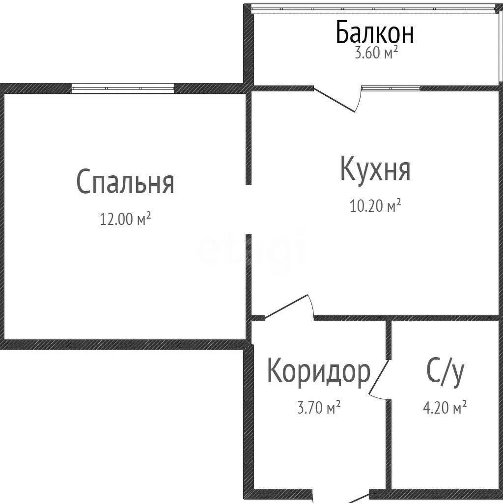 1-к квартира, 30.1м² (улица имени 75-летия Победы, 26) - миниатюра 29