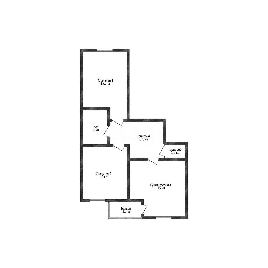 3-к квартира, 59м² (Античная улица, 8) - миниатюра 13