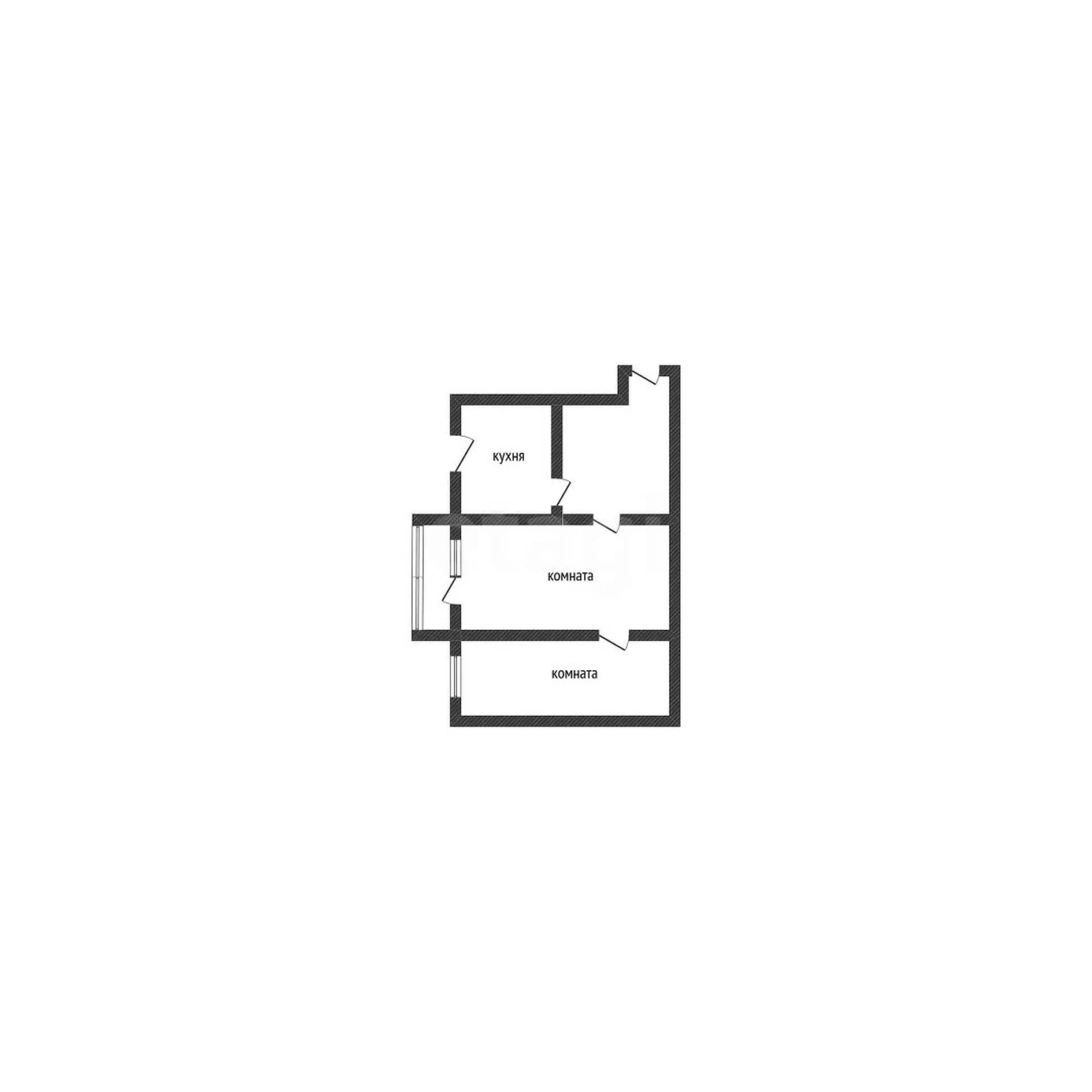 2-к квартира, 45.9м² (улица Гоголя, 41) - миниатюра 6