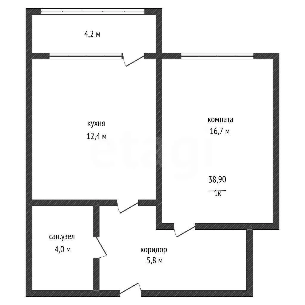 1-к квартира, 38.9м² (Природная улица, 10бк5) - миниатюра 2