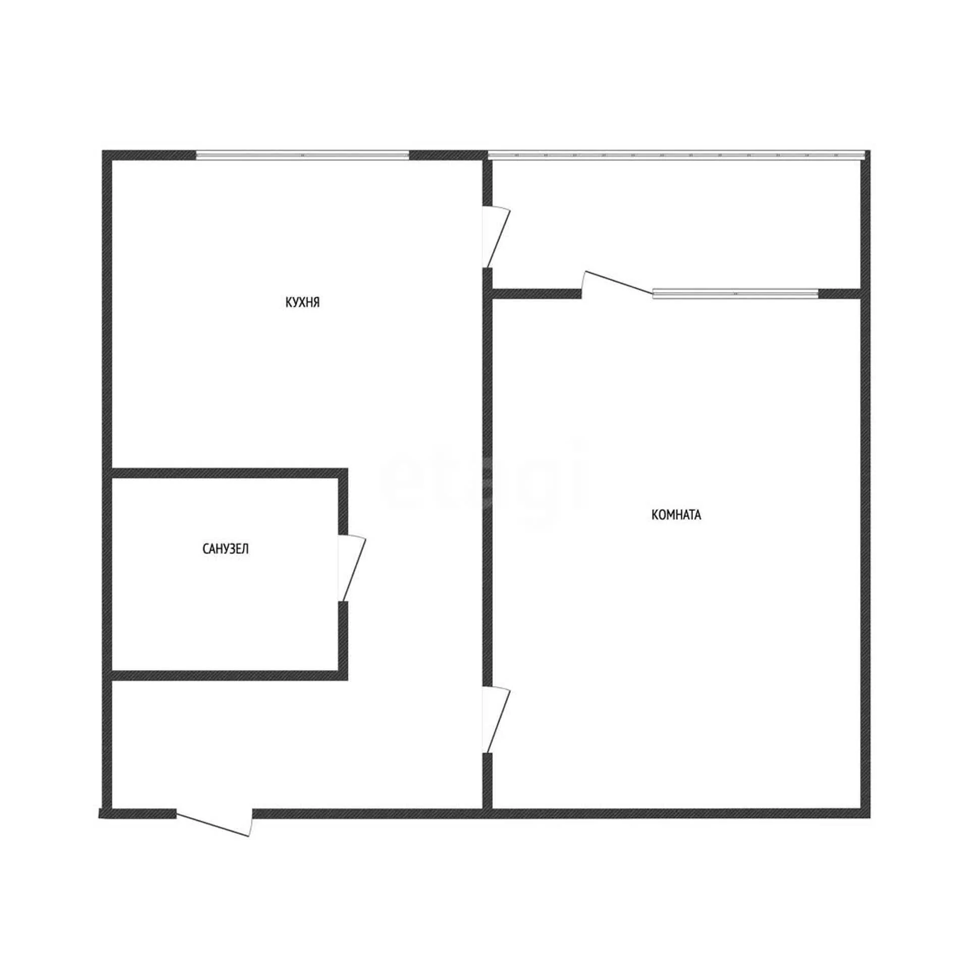 1-к квартира, 42м² (улица Героя Пешкова, 7) - миниатюра 33