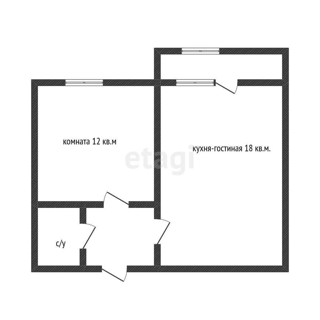 1-к квартира, 38.8м² (, 18) - миниатюра 12
