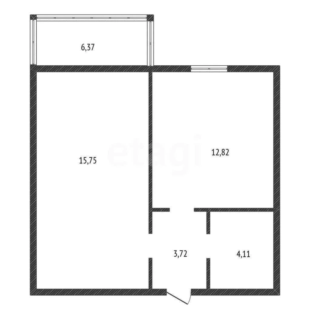 1-к квартира, 36.8м² (, 16) - изображение 1