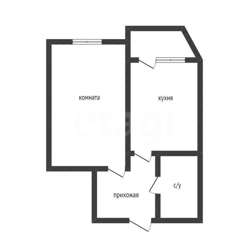1-к квартира, 32.4м² (Командорская улица, 3к1) - изображение 1