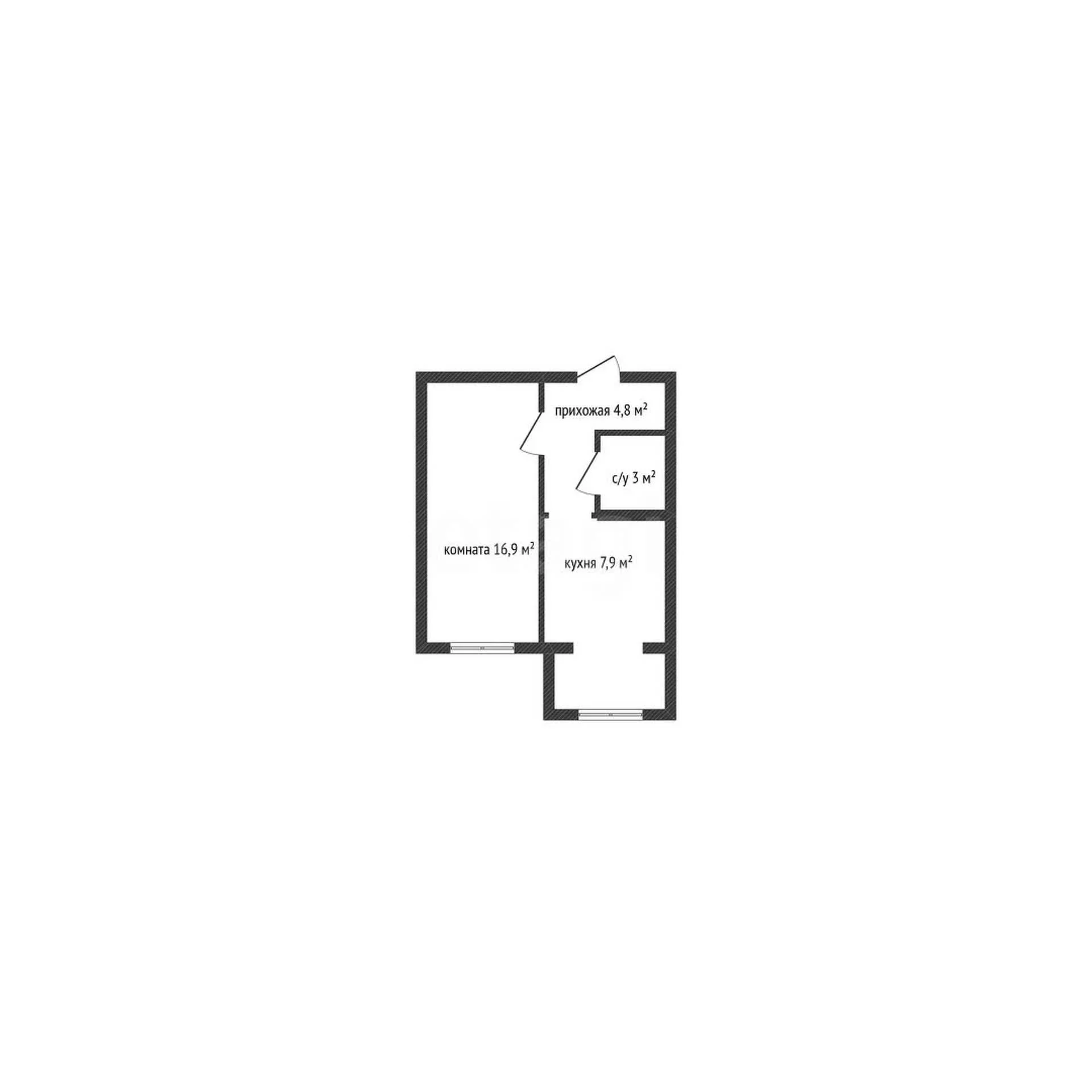 1-к квартира, 32.5м² (Интернациональный бульвар, 110/1) - миниатюра 27