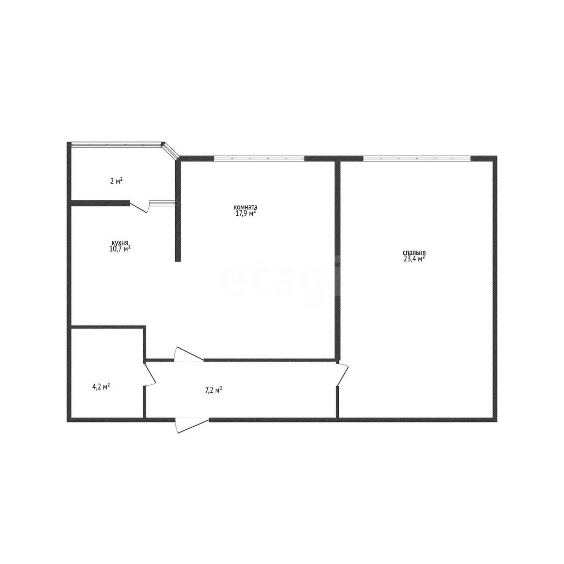 2-к квартира, 63.5м² (улица имени В.Н. Мачуги, 166ак1) - миниатюра 23