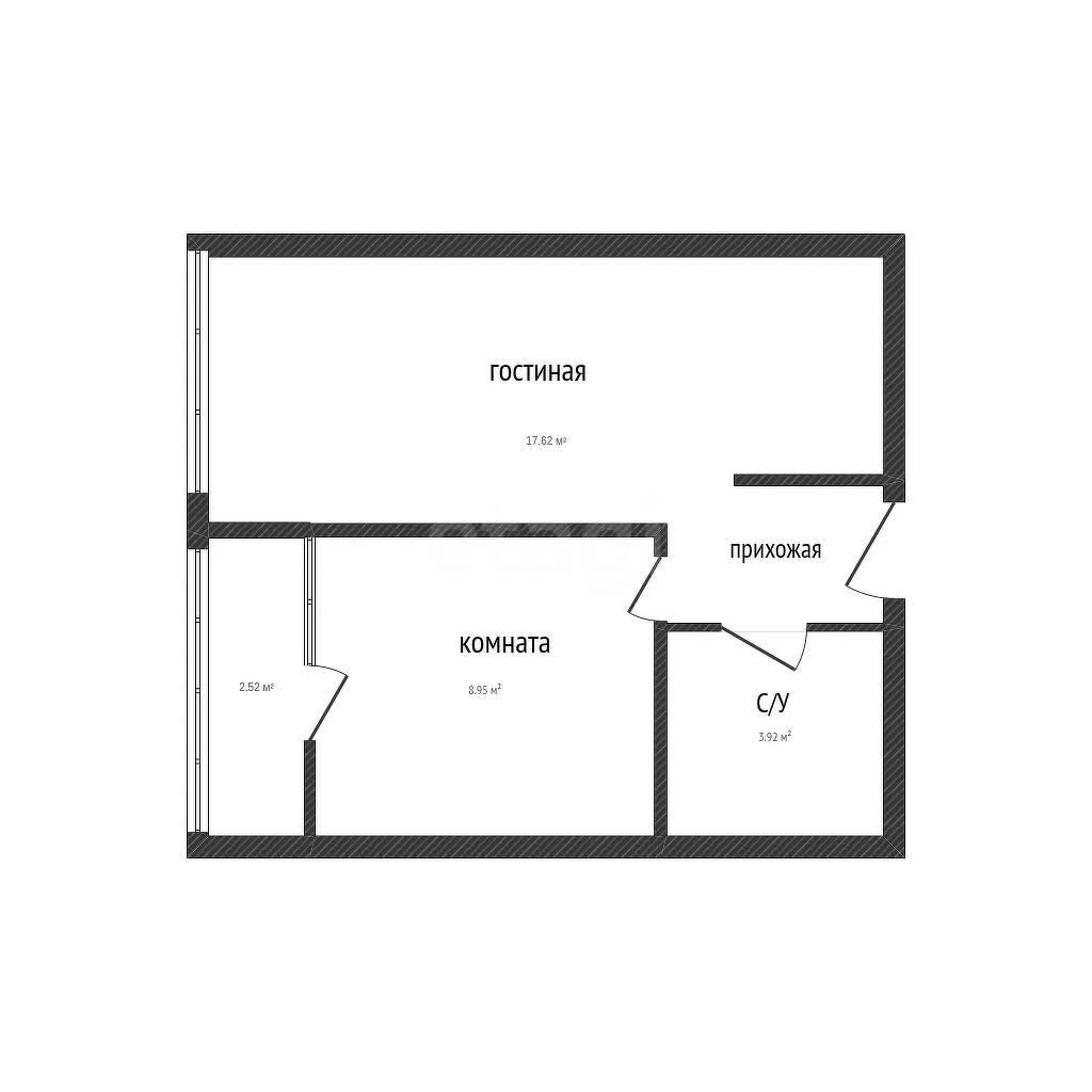 1-к квартира, 33.7м² (улица Наставников, 12) - миниатюра 16