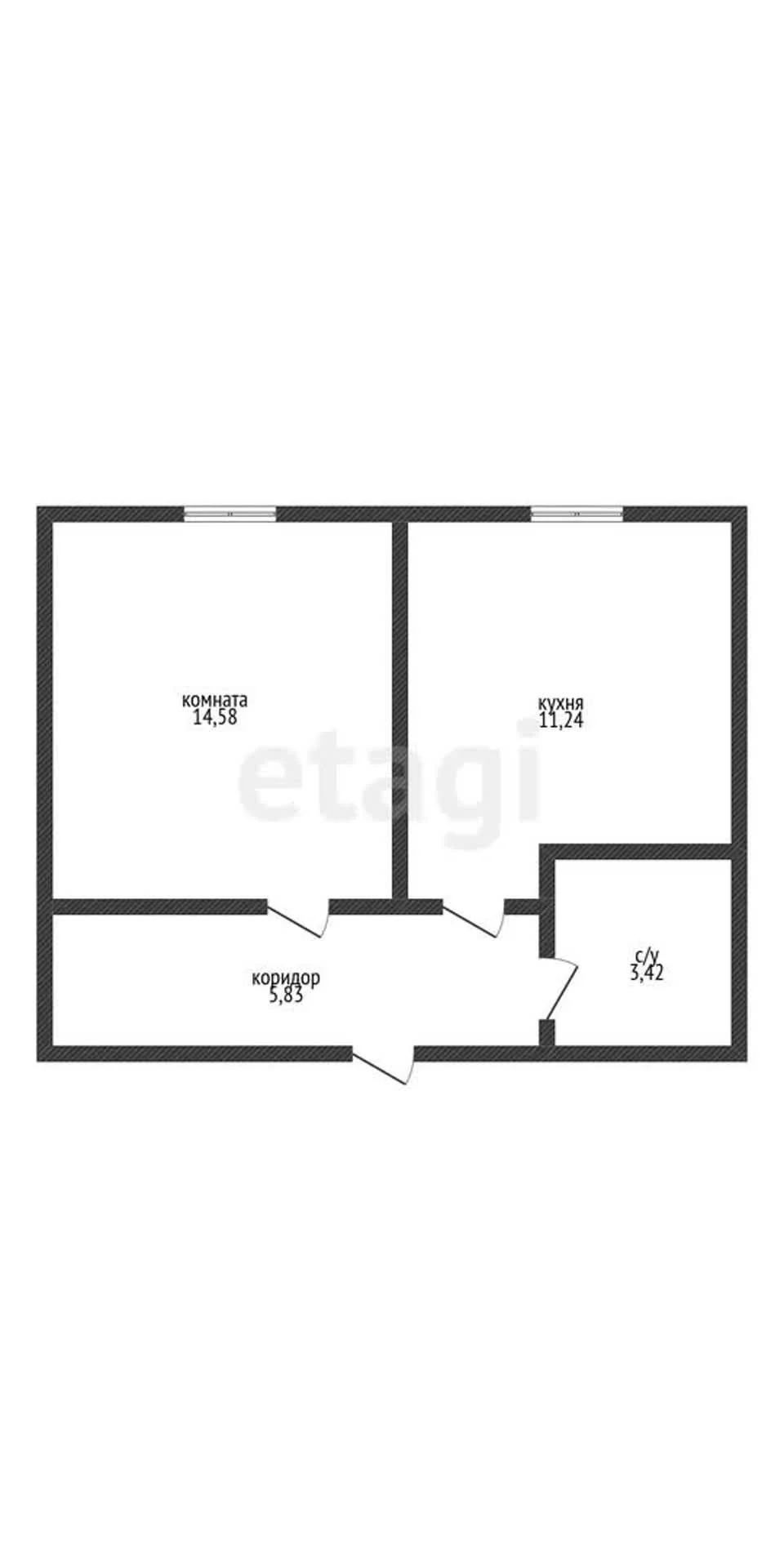 1-к квартира, 34.4м² (Береговая улица, 1к10) - миниатюра 8