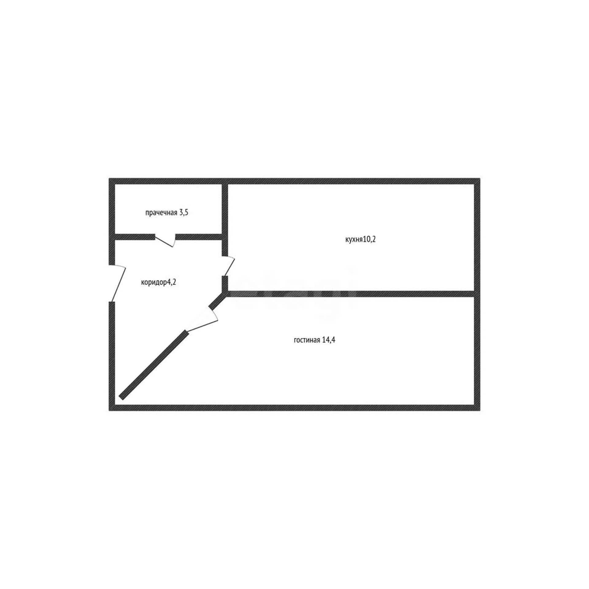 1-к квартира, 31.8м² (Бжегокайская улица, 31/9к1) - миниатюра 15