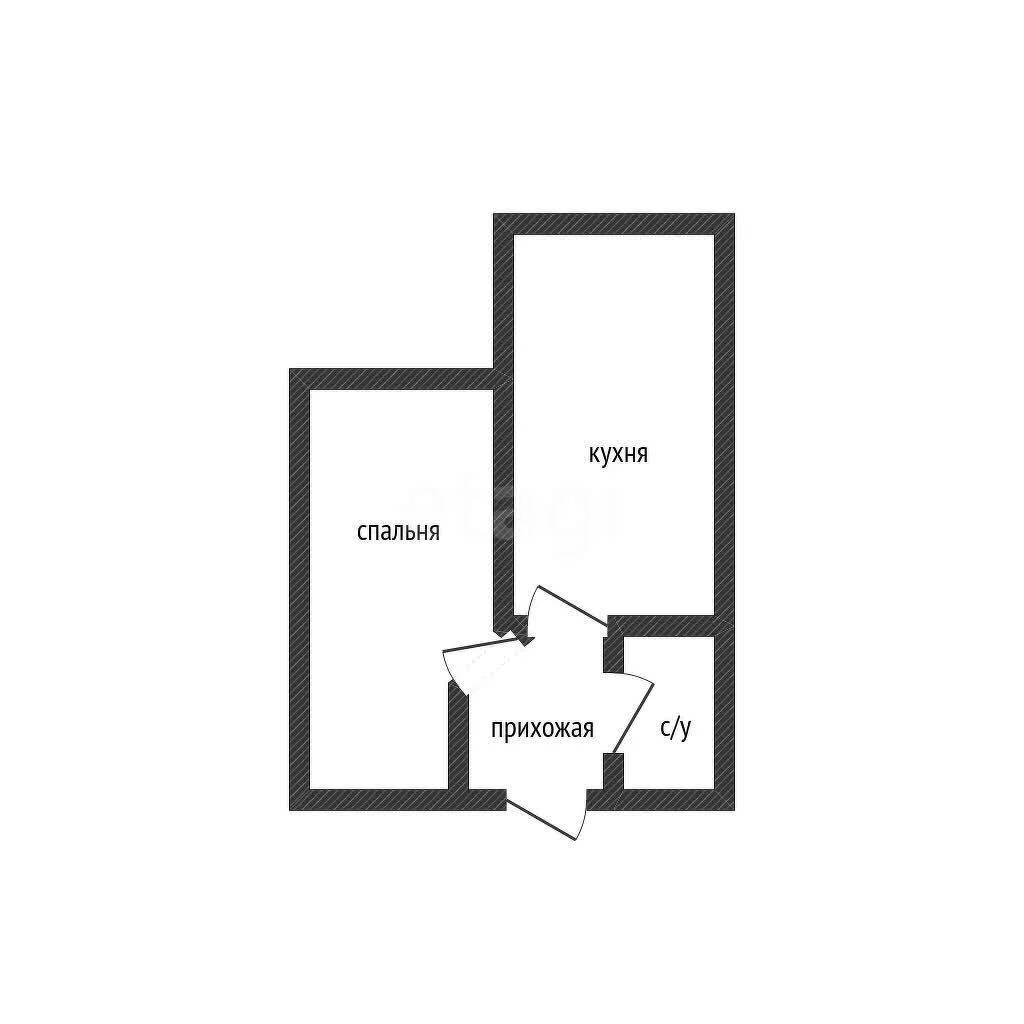 1-к квартира, 35.4м² (Старокубанская улица, 2/23к2) - миниатюра 8