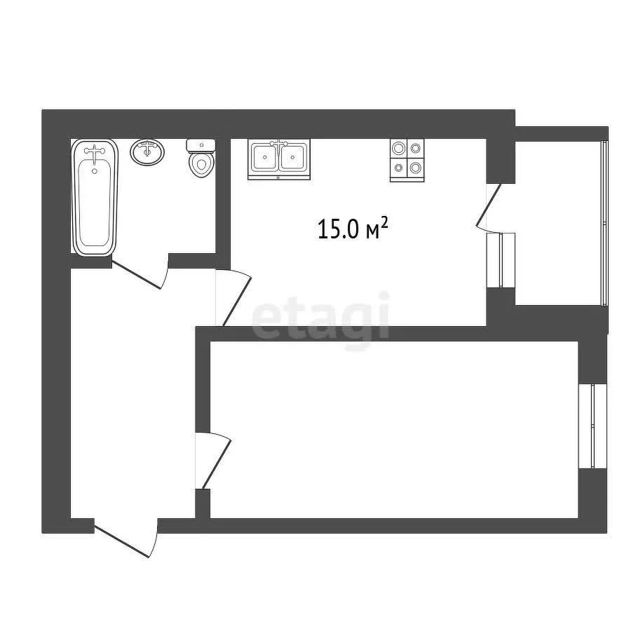 2-к квартира, 61.4м² (Черкасская улица, 71/1) - миниатюра 31