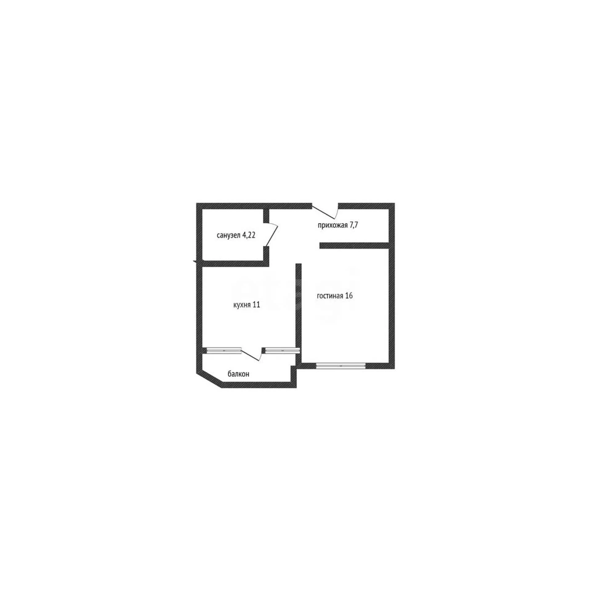 1-к квартира, 39.4м² (улица им. Героя Яцкова И.В., 19к3) - миниатюра 7
